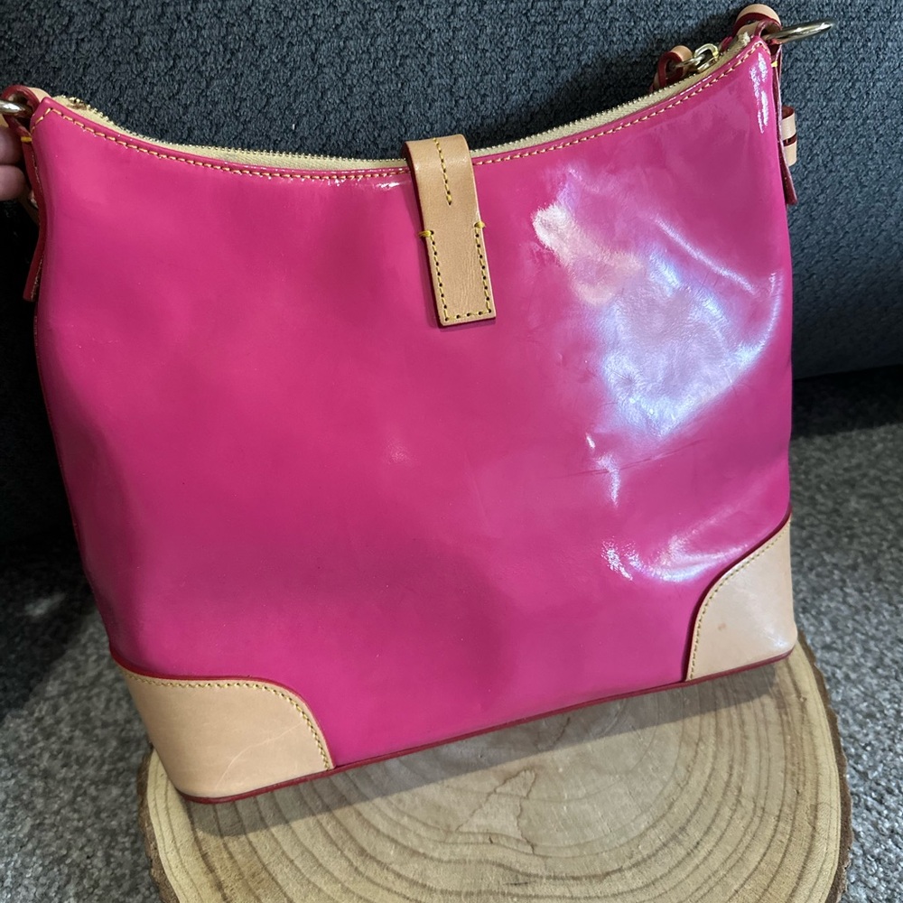 Dooney & Bourke Pink and Tan Women's Bag AS IS - Picture 3 of 15